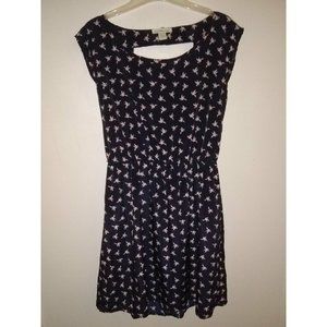 Charlotte Russe Bird Print Casual Summer Dress size medium